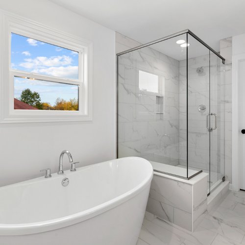 Bright and Modern Bathroom Remodel in Crown Point, IN