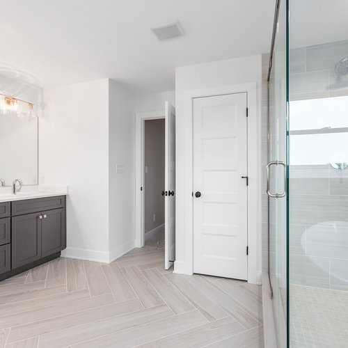Modern Bathroom Tile in Crown Point, IN by Crown Flooring