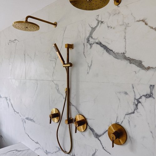 Modern Shower Remodel in Crown Point, IN by Crown Flooring