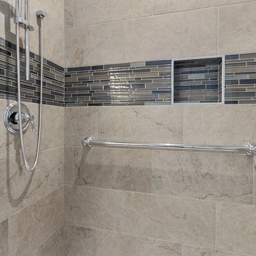 Modern Bathroom Shower Remodel in Crown Point, IN