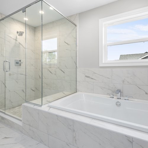 Marble Bath Remodel in Crown Point, IN
