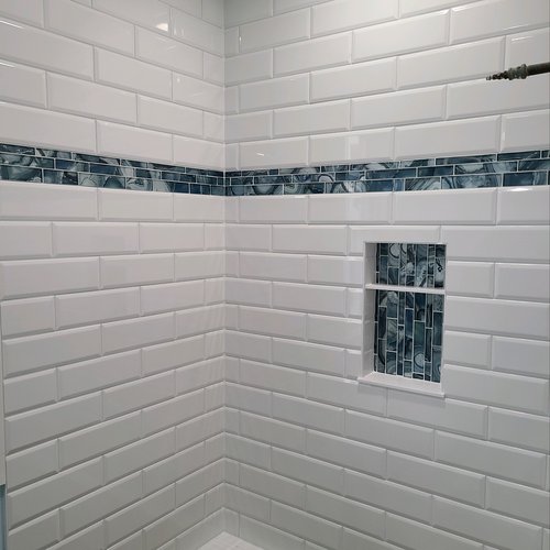 Modern Shower Remodel in Crown Point, IN by Crown Flooring