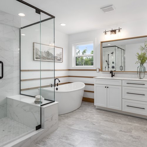 Stylish Bath Remodel in Crown Point, IN by Crown Flooring