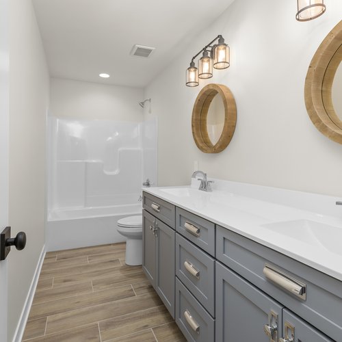 Modern Bathroom Flooring in Crown Point, IN by Crown Flooring