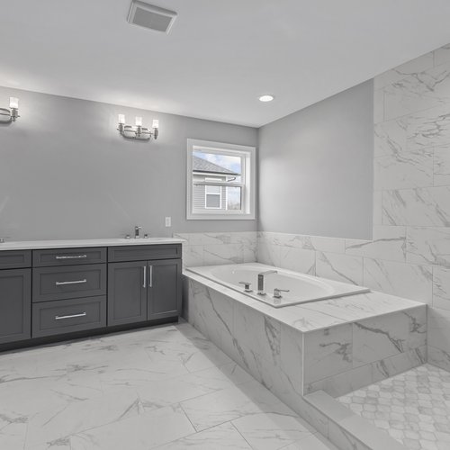 Modern Bathroom Flooring in Crown Point, IN by Crown Flooring