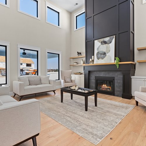 Hardwood Flooring in a modern home by Crown Flooring in Crown Point, IN