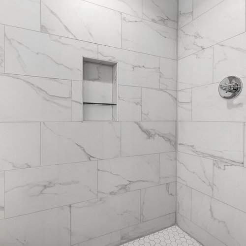 Marble Shower in Crown Point, IN by Crown Flooring